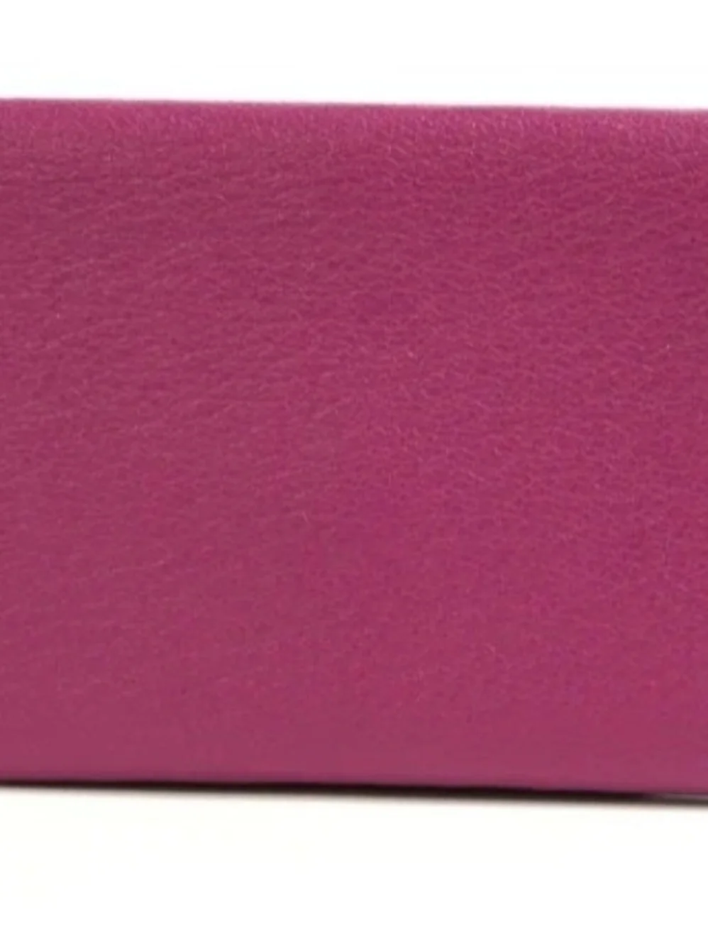 Hermes Pink Leather Calvi Card Case.